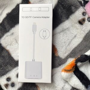 White Camera Adapter for SD/TF